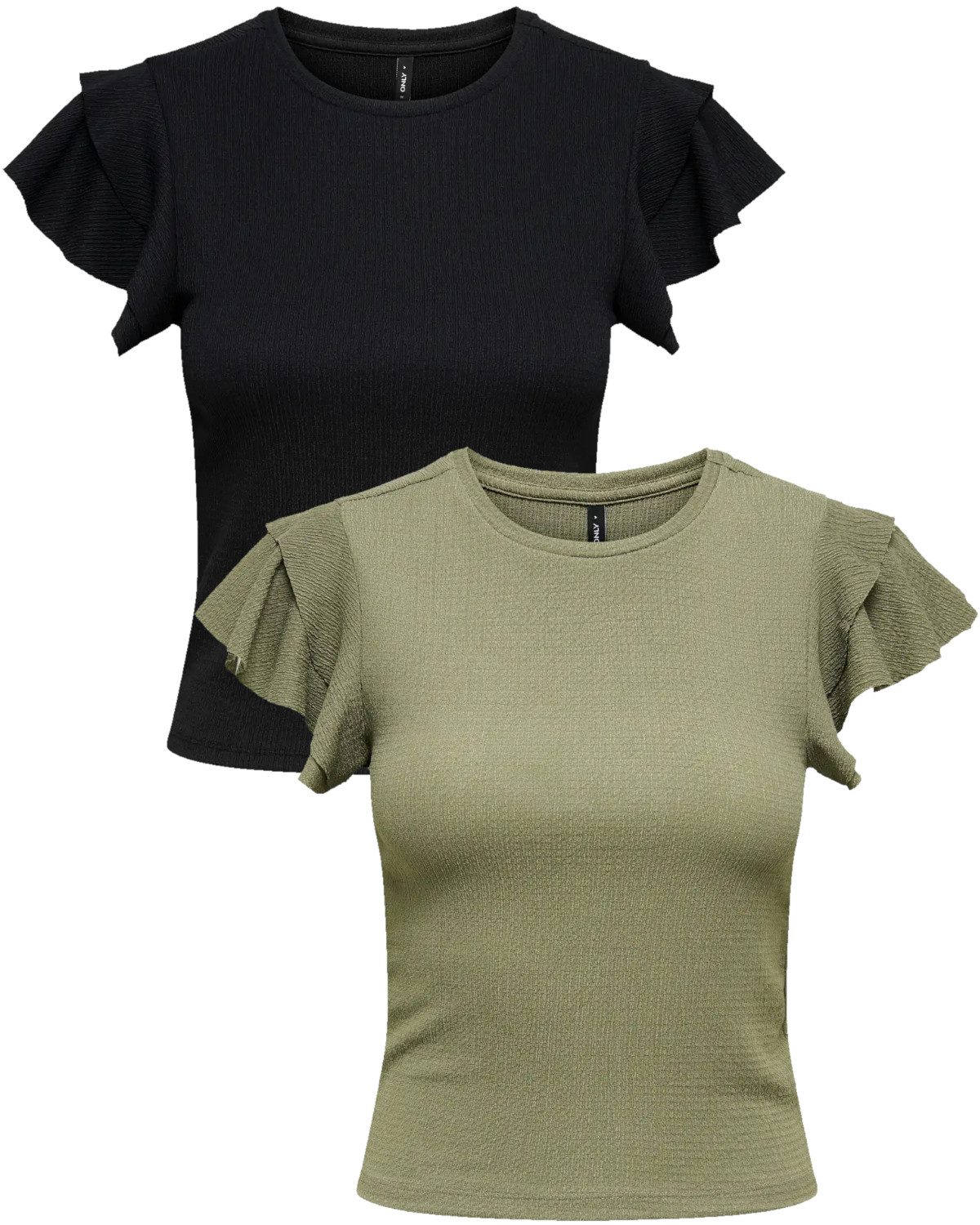 ONLY Kurzarmshirt (Spar Set) sommerliches Basic günstig online kaufen