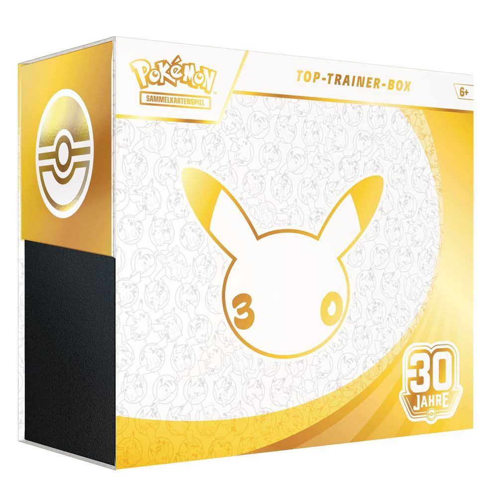 POKÉMON Sammelkarte Top-Trainer-Box Jubiläum 30 Jahre Pokemon Sammel-Karten deutsch