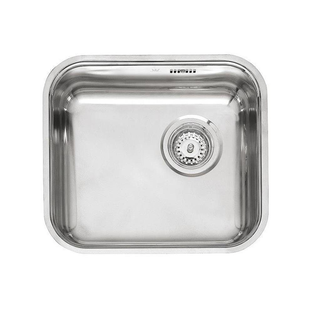 REGINOX Edelstahlspüle L18 4035 OKG Edelstahl mit Handbetätigung, 44,5/39,3 cm