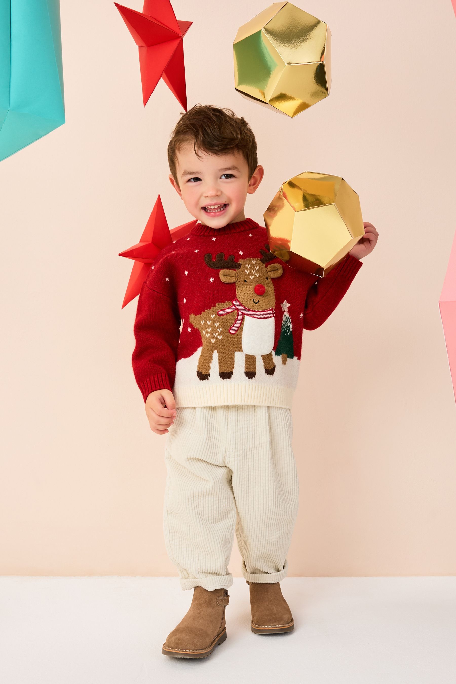 Next Weihnachtspullover Weihnachtlicher Strickpullover (1-tlg)