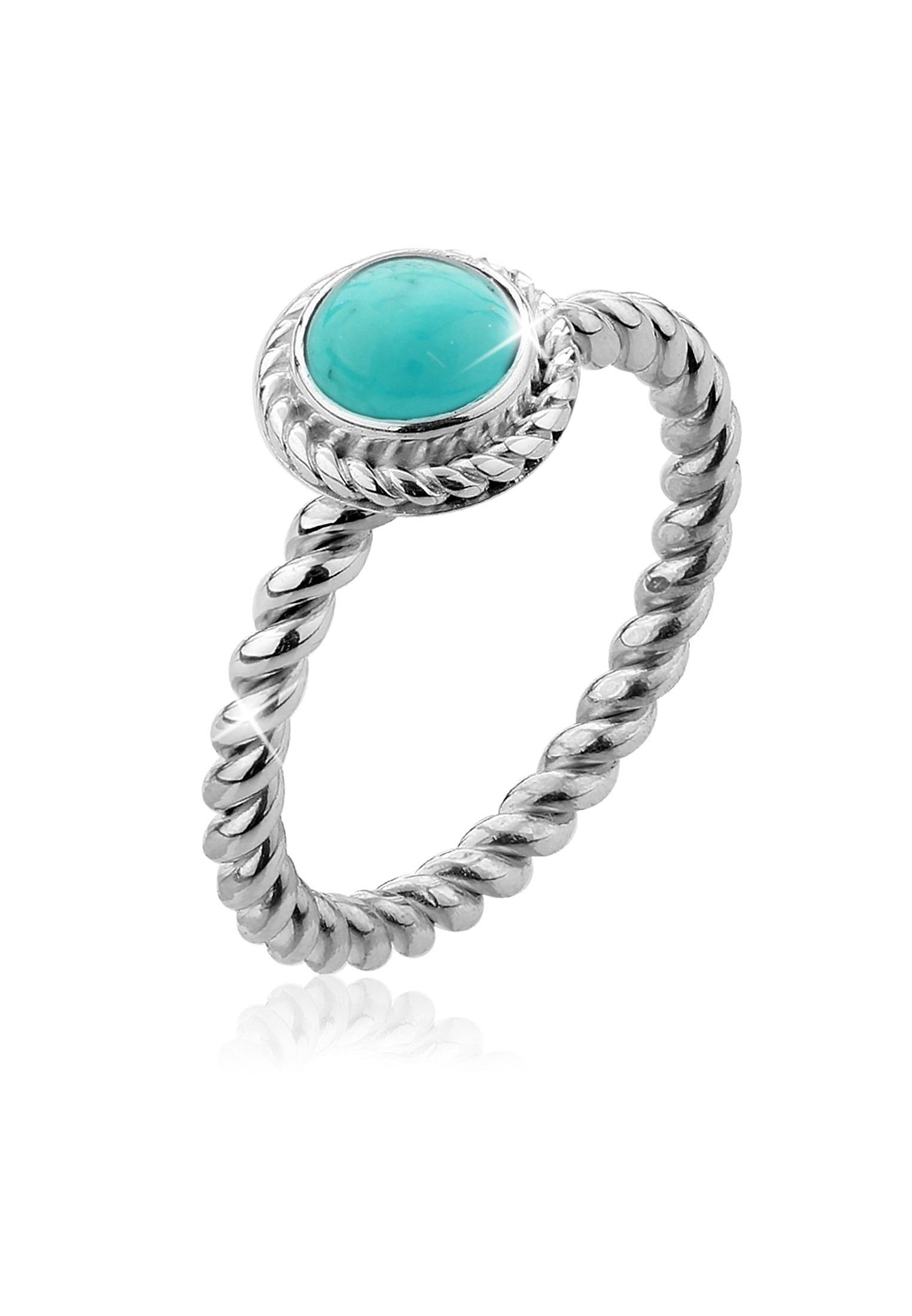 Nenalina Fingerring Howlith Türkis Geburtsstein Dezember günstig online kaufen