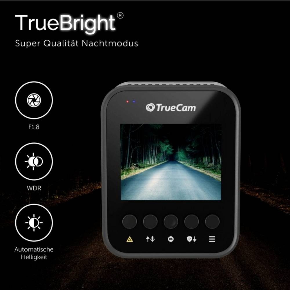 TrueCam GPS Dashcam Auto Kamera Video, G-Sensor, 4K Schleifenaufzeichnung) (Datenanzeige im WDR,