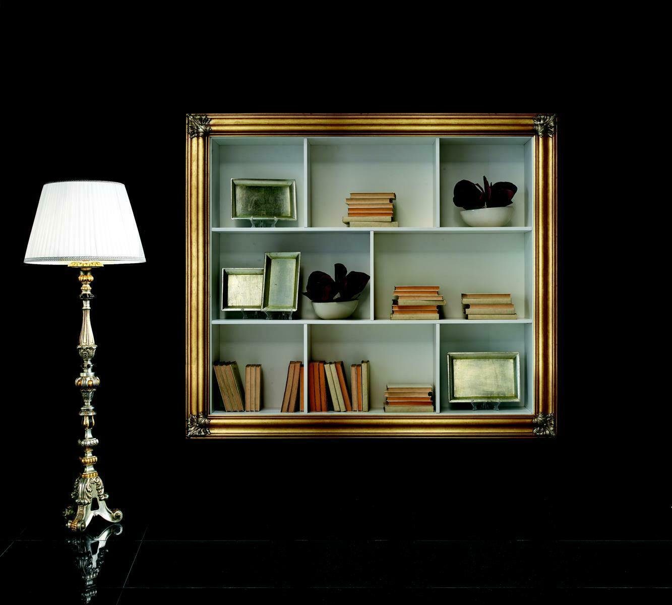 Wohnzimmer Regal Bücherschrank Regal JVmoebel Wand Wohnwand Wandregal, Wandregal Bücherregal Design