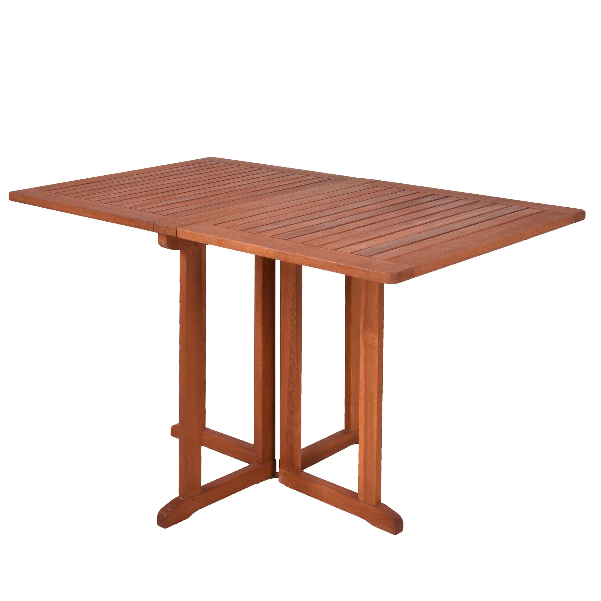 Spetebo Gartentisch Balkontisch BALTIMORE aus Eukalyptus Holz klappbar (Stück, 1-St., Holztisch), Outdoor Esstisch aus FSC Massivholz geölt