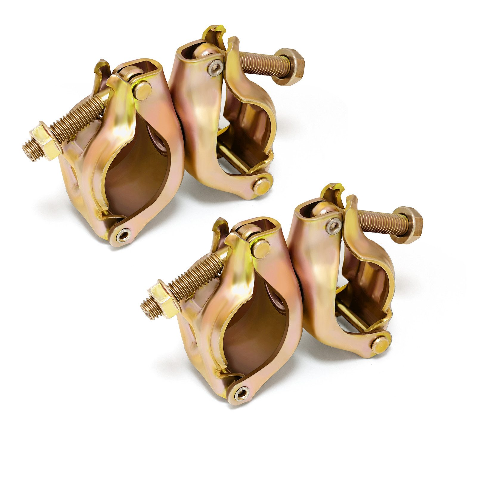 XERSEK Rohrschelle 2Set Gerüstkupplung Gerüstschelle 48*48 mm, feuerverzinkt Drehkupplung, (360°, für Rundrohre 45–50 mm, aus S235JR Stahl, stabile Verbindung), Schnelle Montage, Rostbeständig – Ideal für Bau & Renovierung