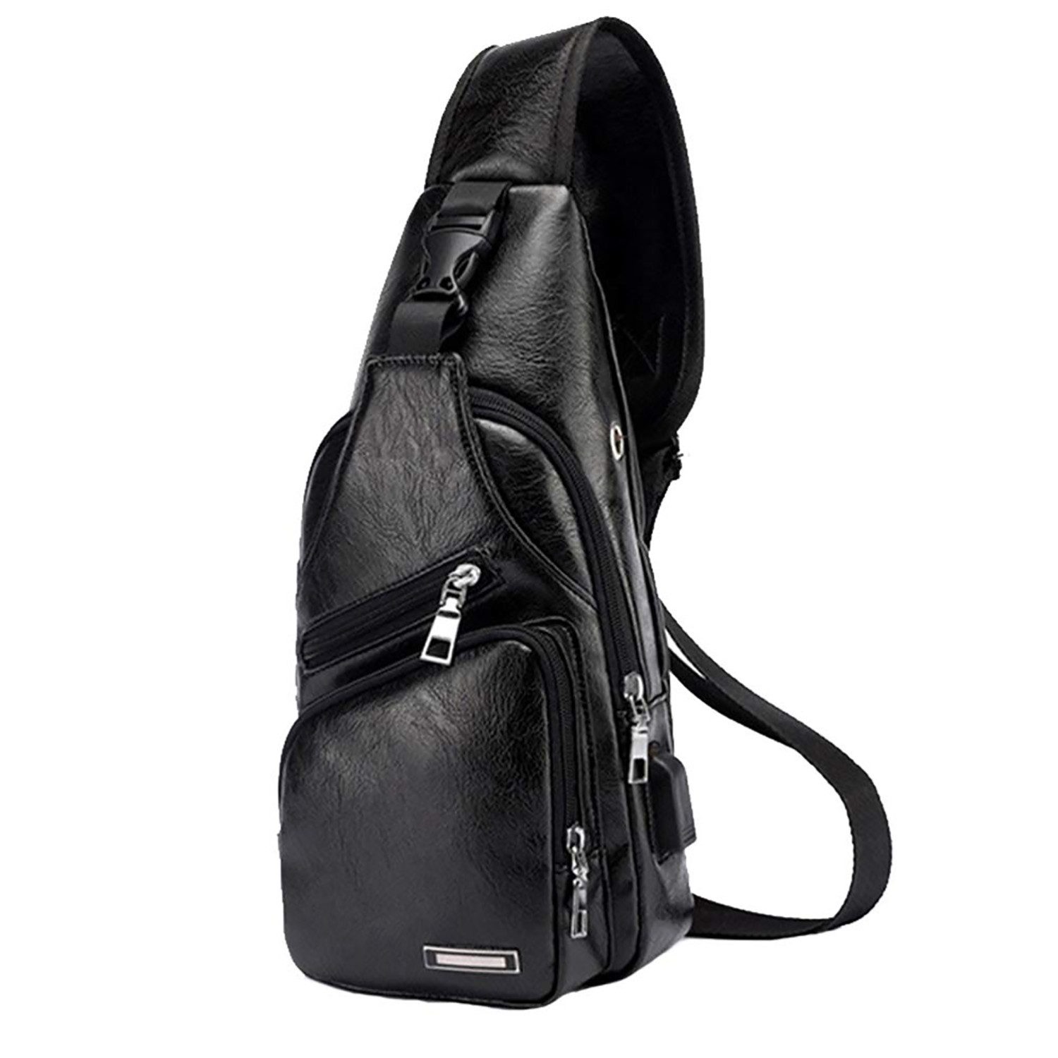 OUTMAX Umhängetasche Schultertasche mit USB-Ladeanschluss, wasserdicht, günstig online kaufen