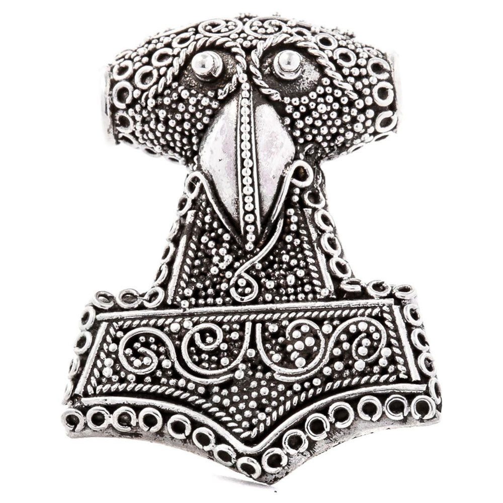 Kettenanhänger Anhänger Llyr Hammer 925er Silber - Thorhammer - 32x24mm