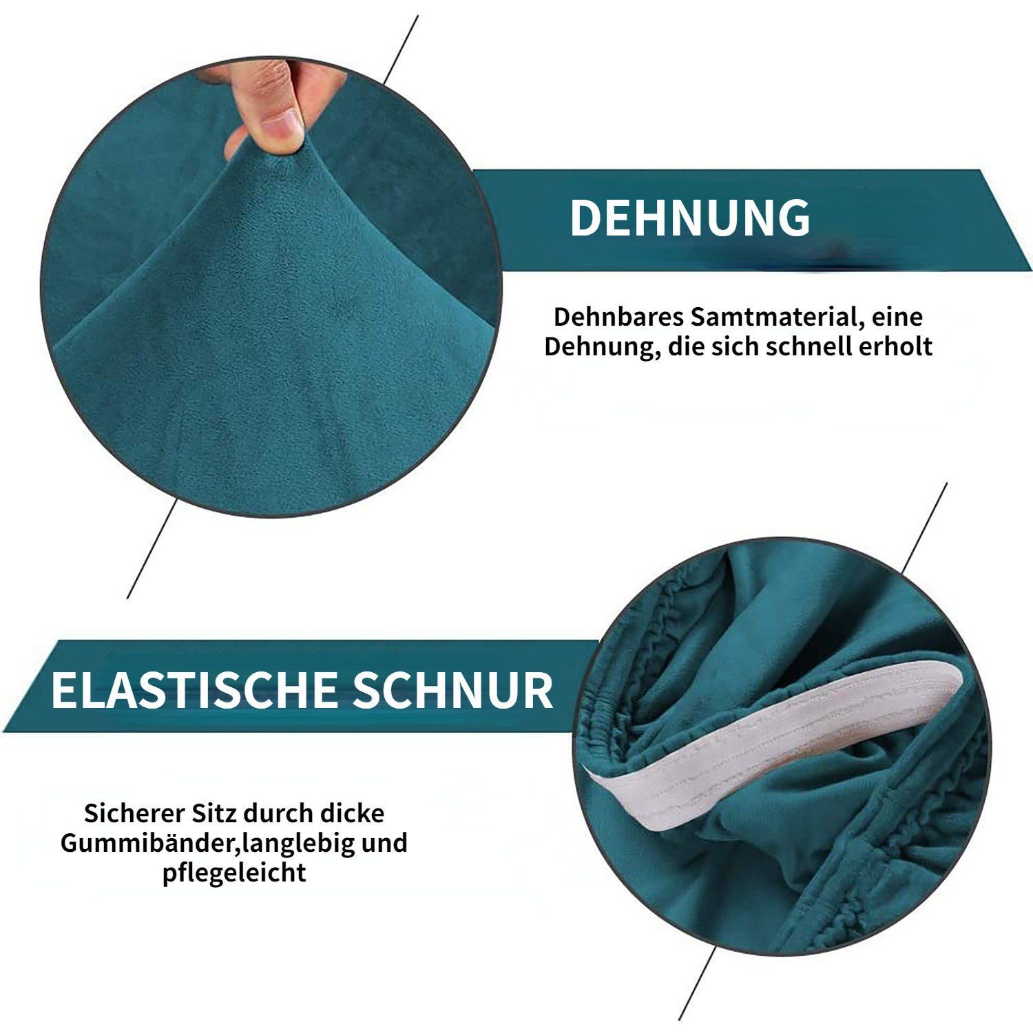 BYSURE Stuhlhusse, Luxus Samt-Esszimmer Schutzbezüge günstig online kaufen