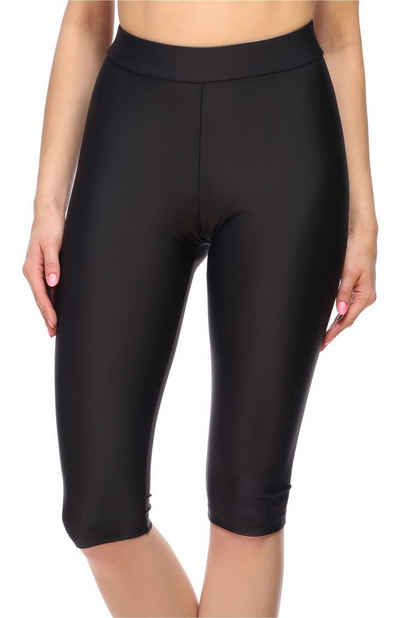 Merry Style Badeshorts lang Damen Knielange Leggings MS10-334