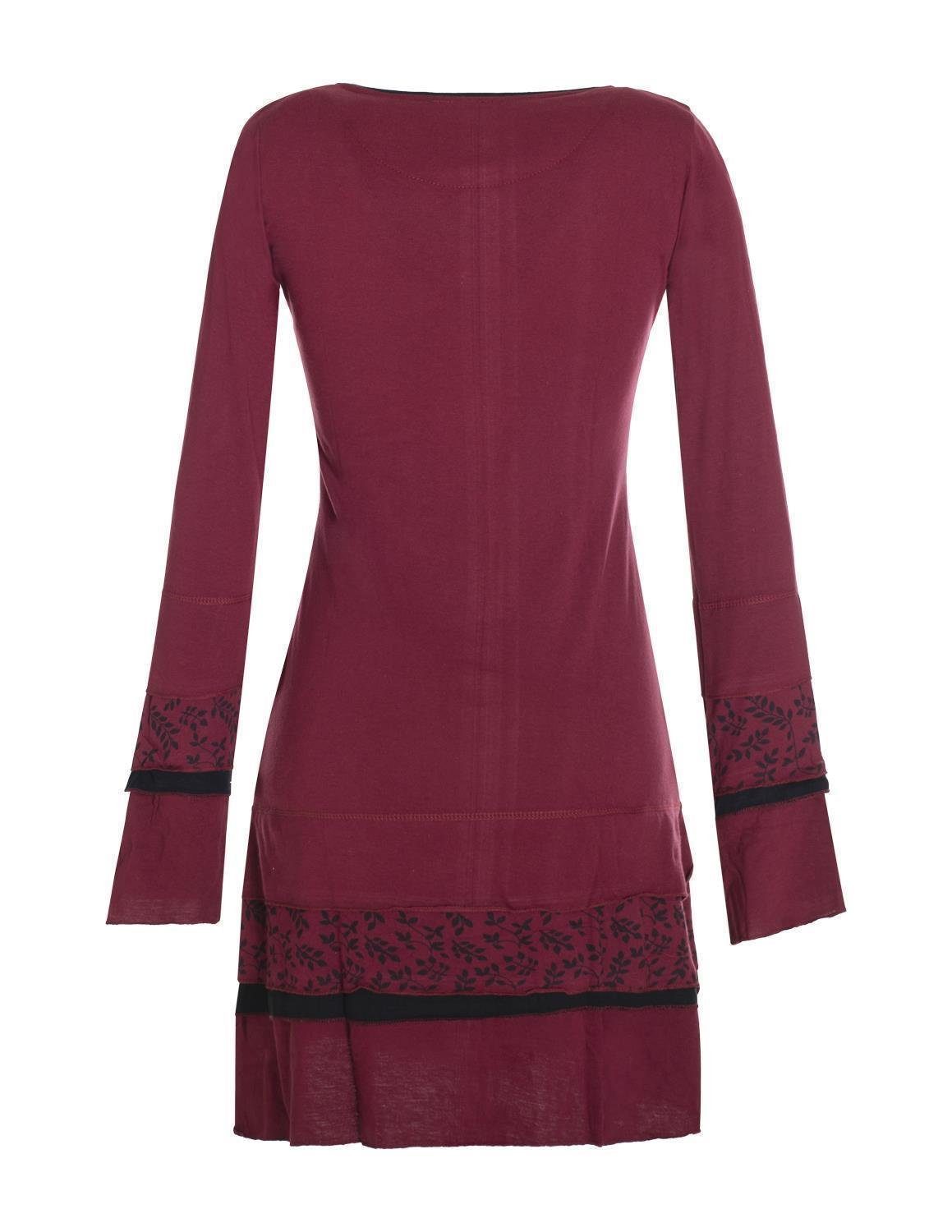 Vishes Jerseykleid Langarm Lagenlook Strickkleid Sweatshirtkleid Elfen, Hip günstig online kaufen