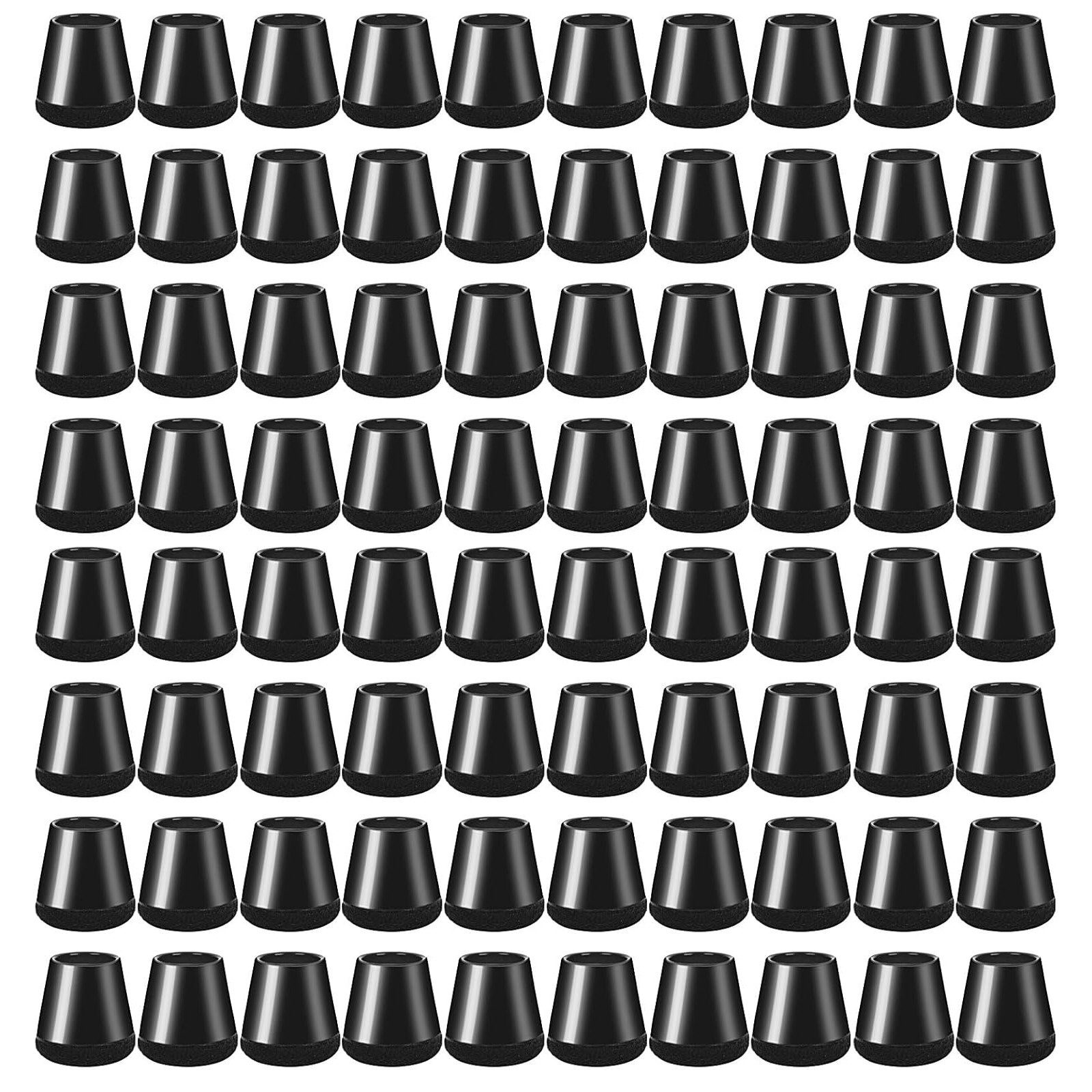 BlingBin Möbelfuß 40 Stück Schutzkappen für Stuhlbeine Silikon Stuhlbeinkappen, (80er Set, 80-St., 80pcs), Filzgleiter für Stühle von Geräusche und Kratzer Beseitigen