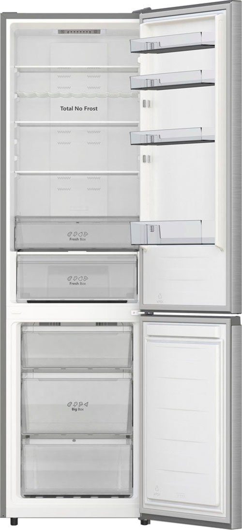 Hisense Kühl-/Gefrierkombination RB440N4ACA, 201,7 cm hoch, 59,5 cm breit, Total No Frost, 0° Cooling Schublade, Flaschenablage, Super Freeze