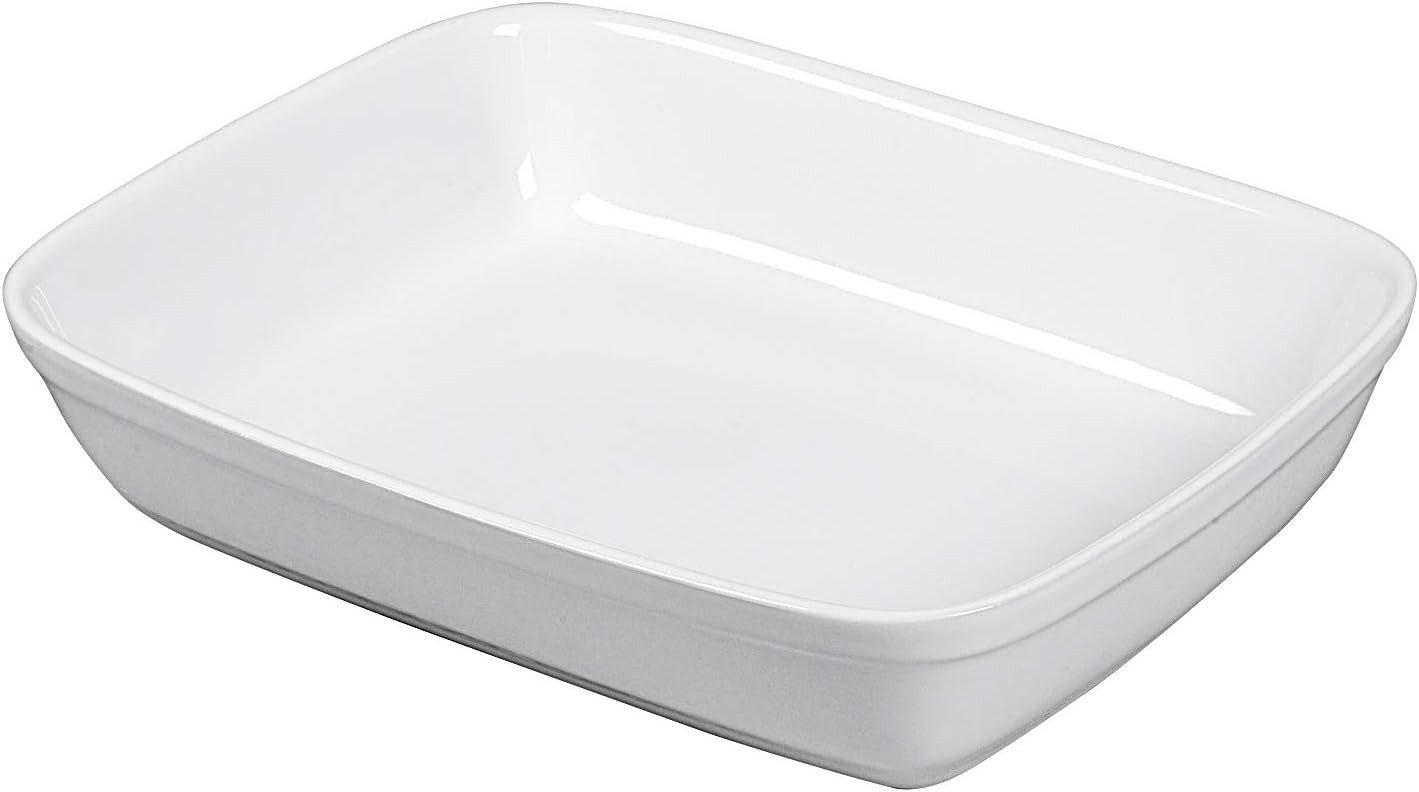 EK Germany Auflaufform Auflaufform rechteckig weiß 26,5 x 21,5 x 5,5 cm, (1-St)
