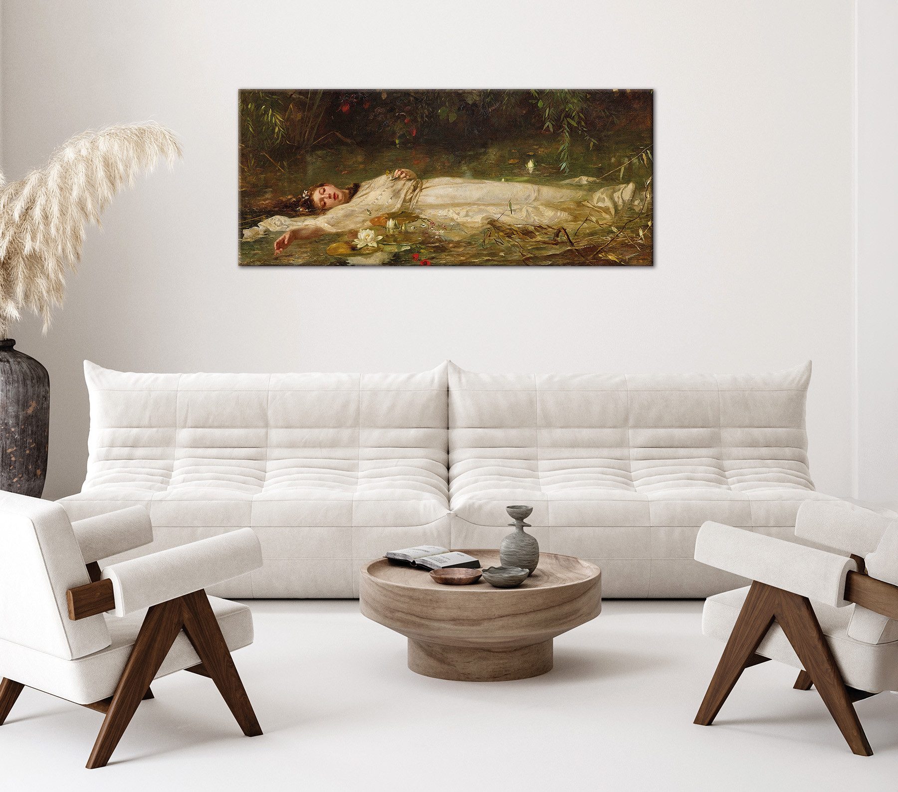 Bönninghoff Leinwandbild, Gesicht, Gewässer, Natur, Portrait, Porträts, Romantisch, See, Seebilder (1 St)