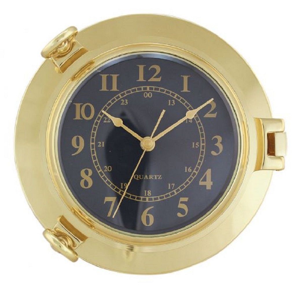 Linoows Uhr Maritime Wanduhr, Luxus Schiffsuhr Ø 22,5 cm