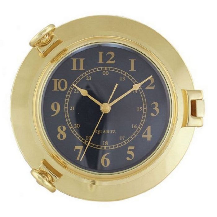 Linoows Uhr Maritime Wanduhr Luxus Schiffsuhr Ø 22 5 cm