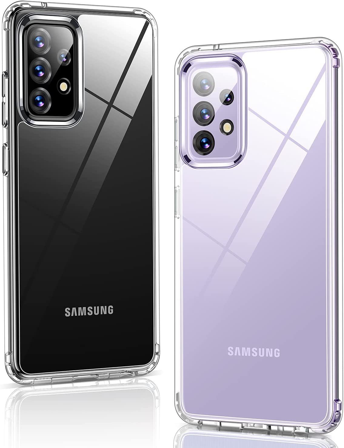 Handyhülle Hülle für Samsung Galaxy A52 / A52s 5G Silikon Schutzhülle TPU Tasche Klar Slim Case Bumper – Bild 2 von 5