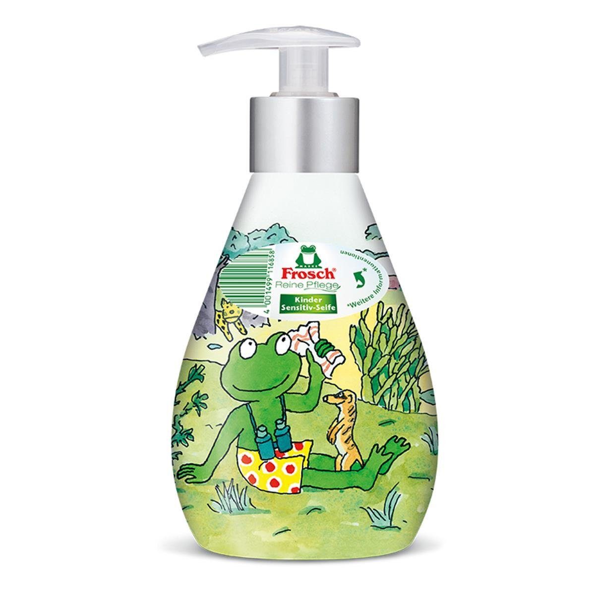 FROSCH Handseife 2x Frosch Reine Pflege Kinder Sensitiv-Seife 300 ml