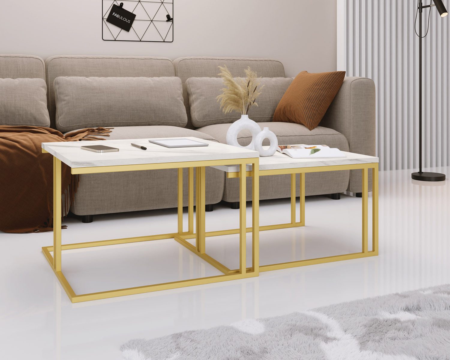 WFL GROUP Couchtisch Virgo (Satztisch Set günstig online kaufen