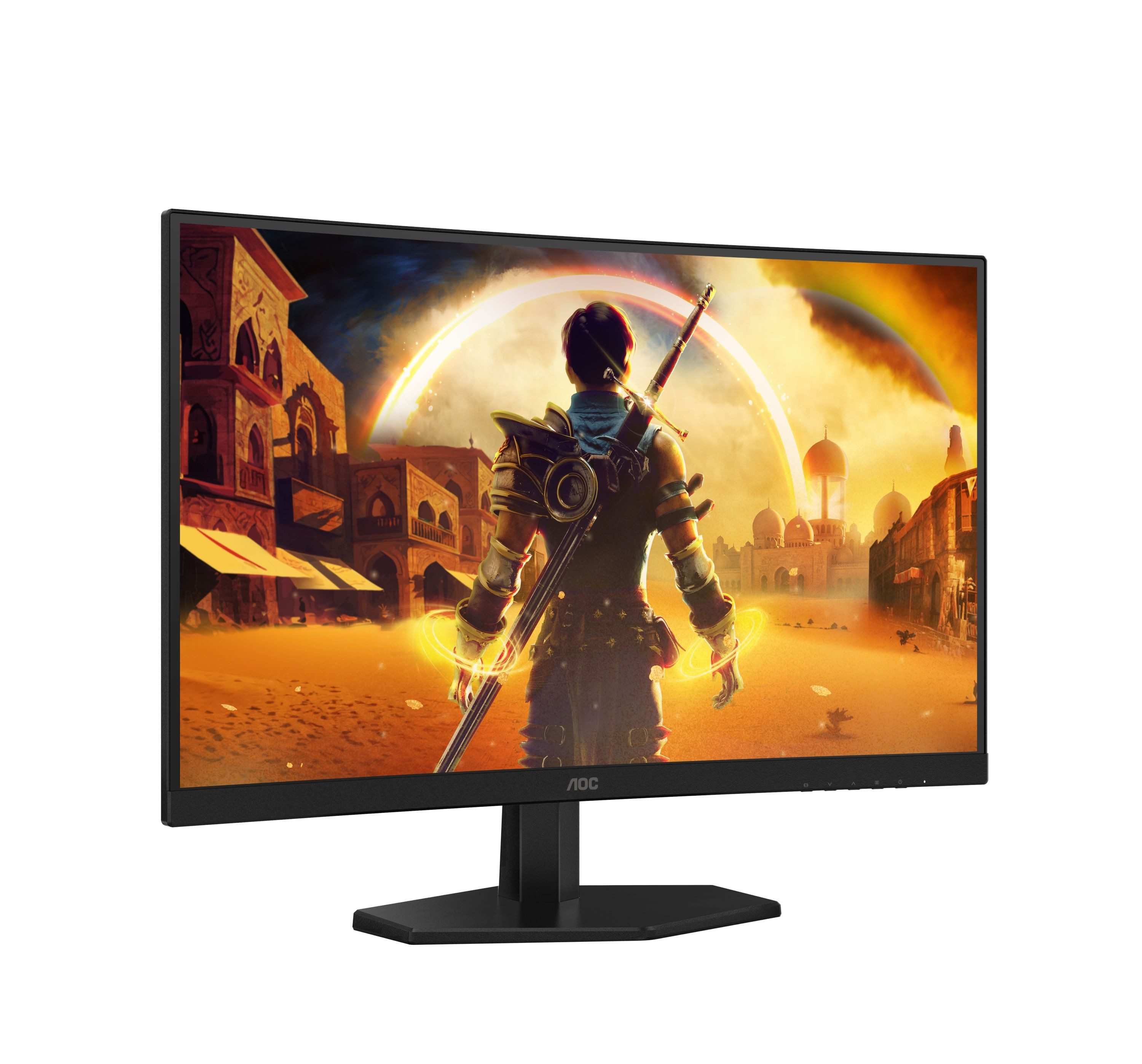 AOC C27G42E Curved-Gaming-Monitor (68,6 cm/27 ", 1920 x 1080 px, Full HD, 0,5 ms Reaktionszeit, 180 Hz, VA LCD, neigbar, 2x 2W Lautsprecher, Flicker-Free, Low Blue Light)