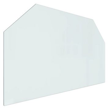 vidaXL Tischplatte Kaminofen Glasplatte Sechseck 100x60 cm (1 St)