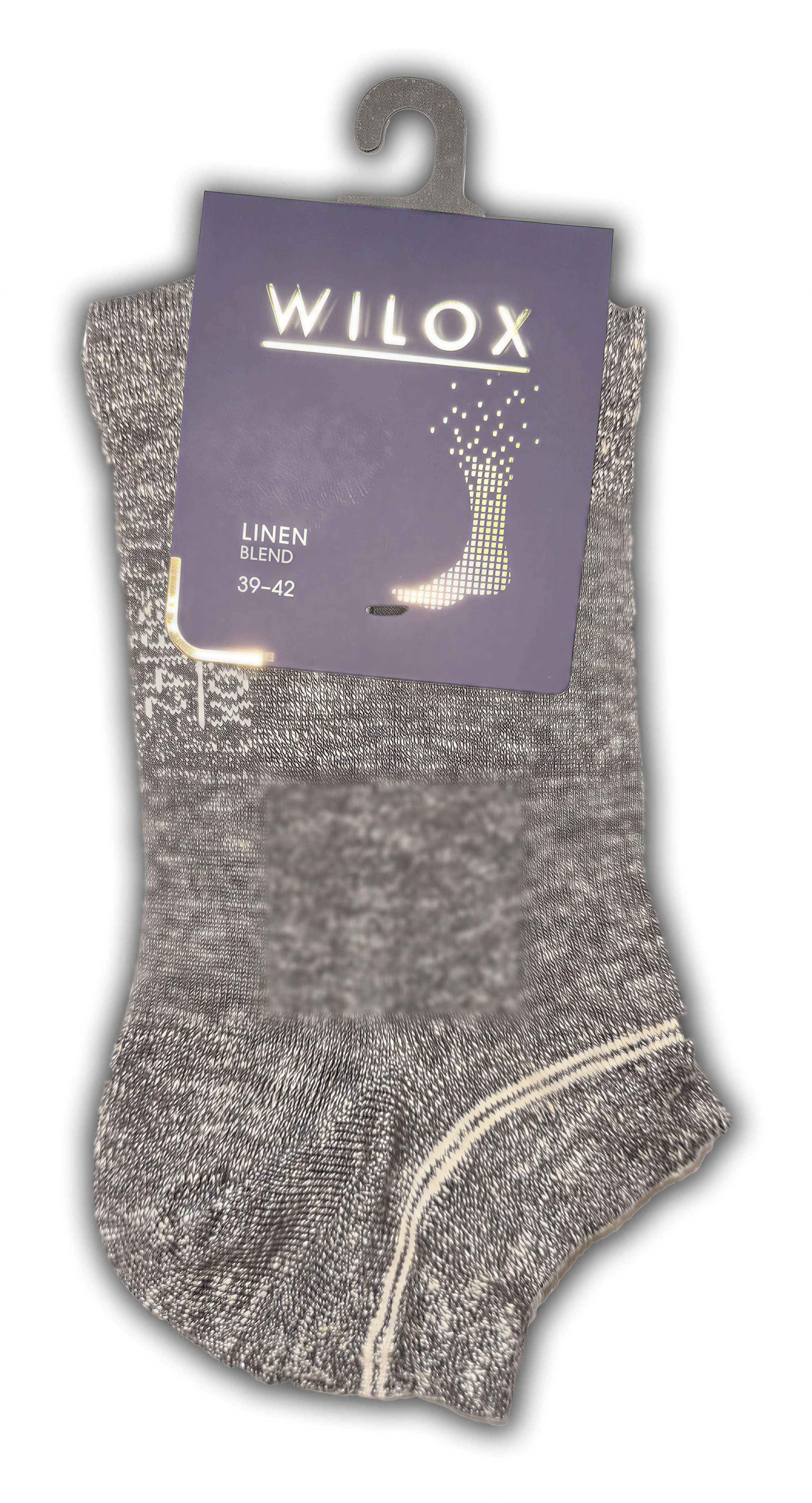 Wilox Kurzsocken Herren Gold Linen Blend (1-Paar) Leinen-/Viskosemischung