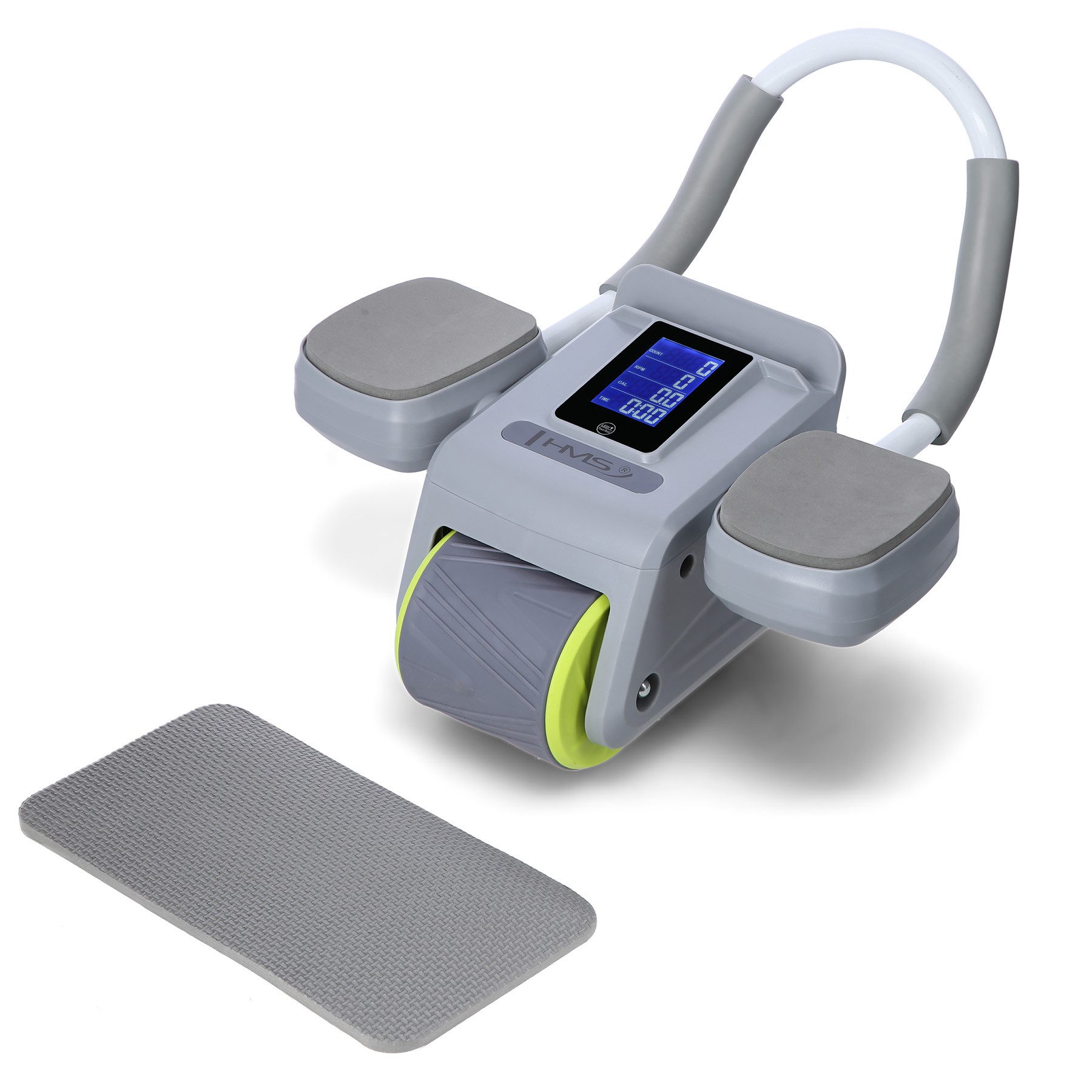 Bauchtrainer KA08 Bauchtrainer Rad Rücklauf LCD Display Ellbogenpolster 150 kg