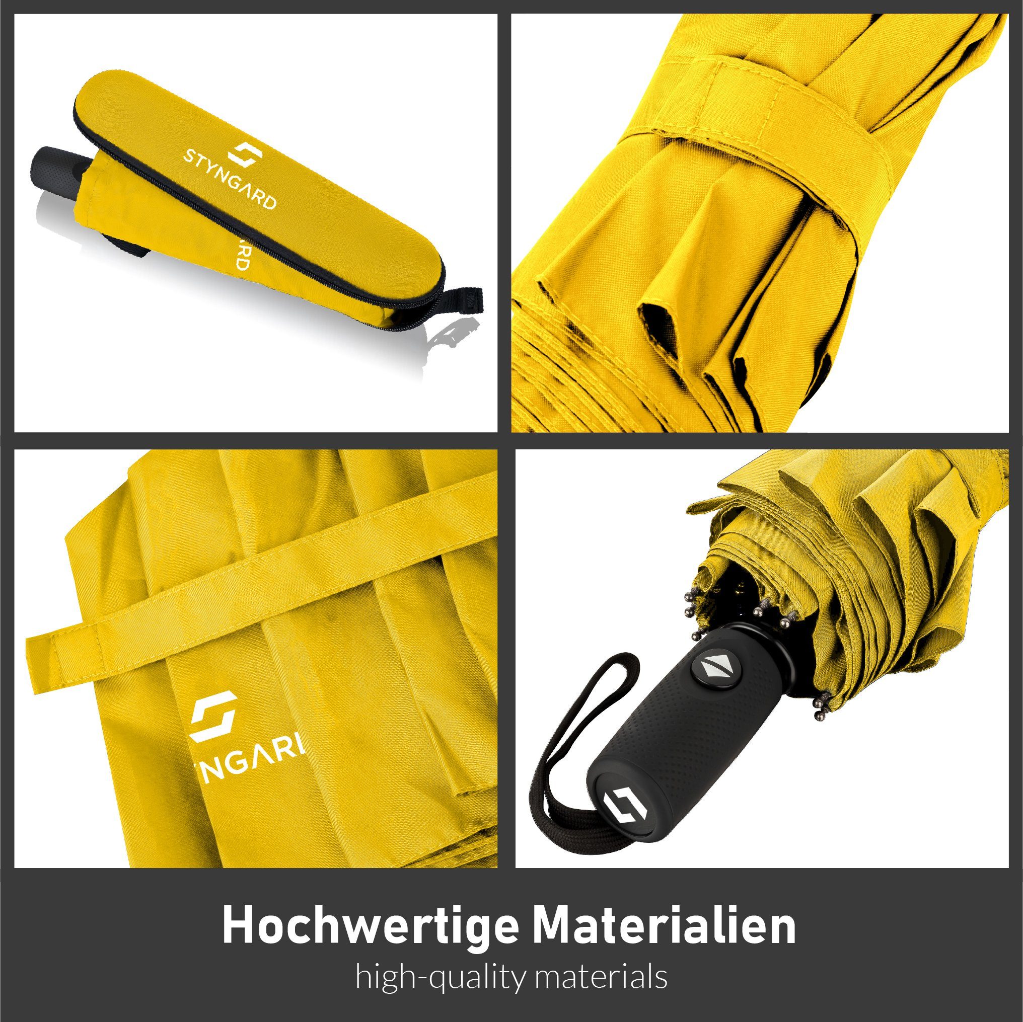 Styngard Taschenregenschirm Oslo, Sturmfest bis 140 km/h