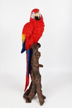 Arnusa Gartenfigur Ara Papagei 66cm Dekofigur, Tierfigur wie echt