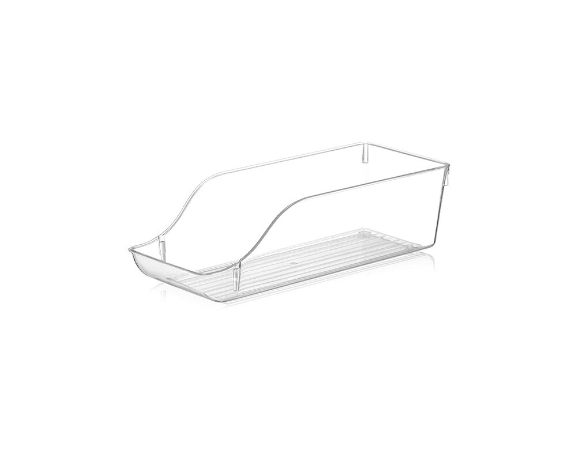 Michelino Küchenorganizer-Set Kühlschrank Organizer 15 x 10 cm, offenes Design in Transparent, (3-tlg)