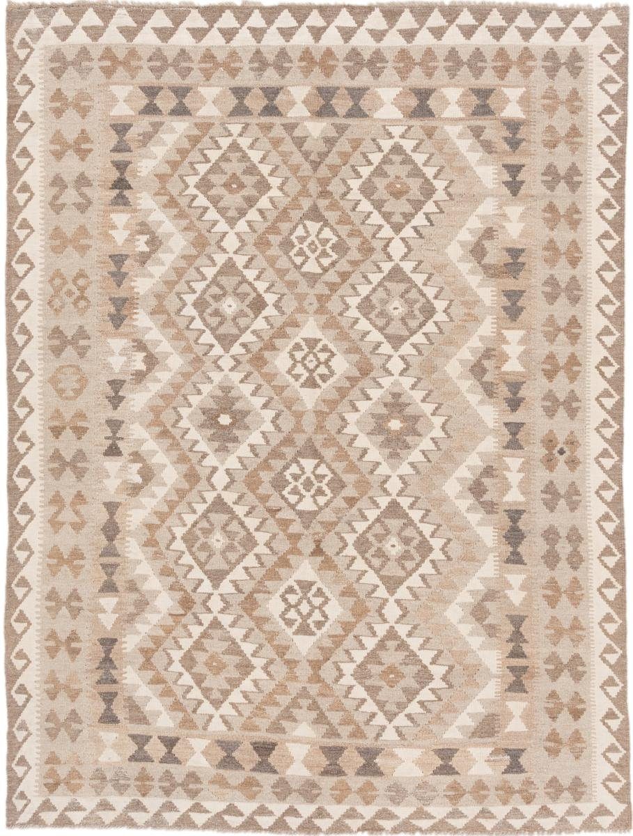 mm Moderner Orientteppich Handgewebter Kelim Trading, Orientteppich, 150x198 Höhe: Nain Heritage Afghan rechteckig, 3