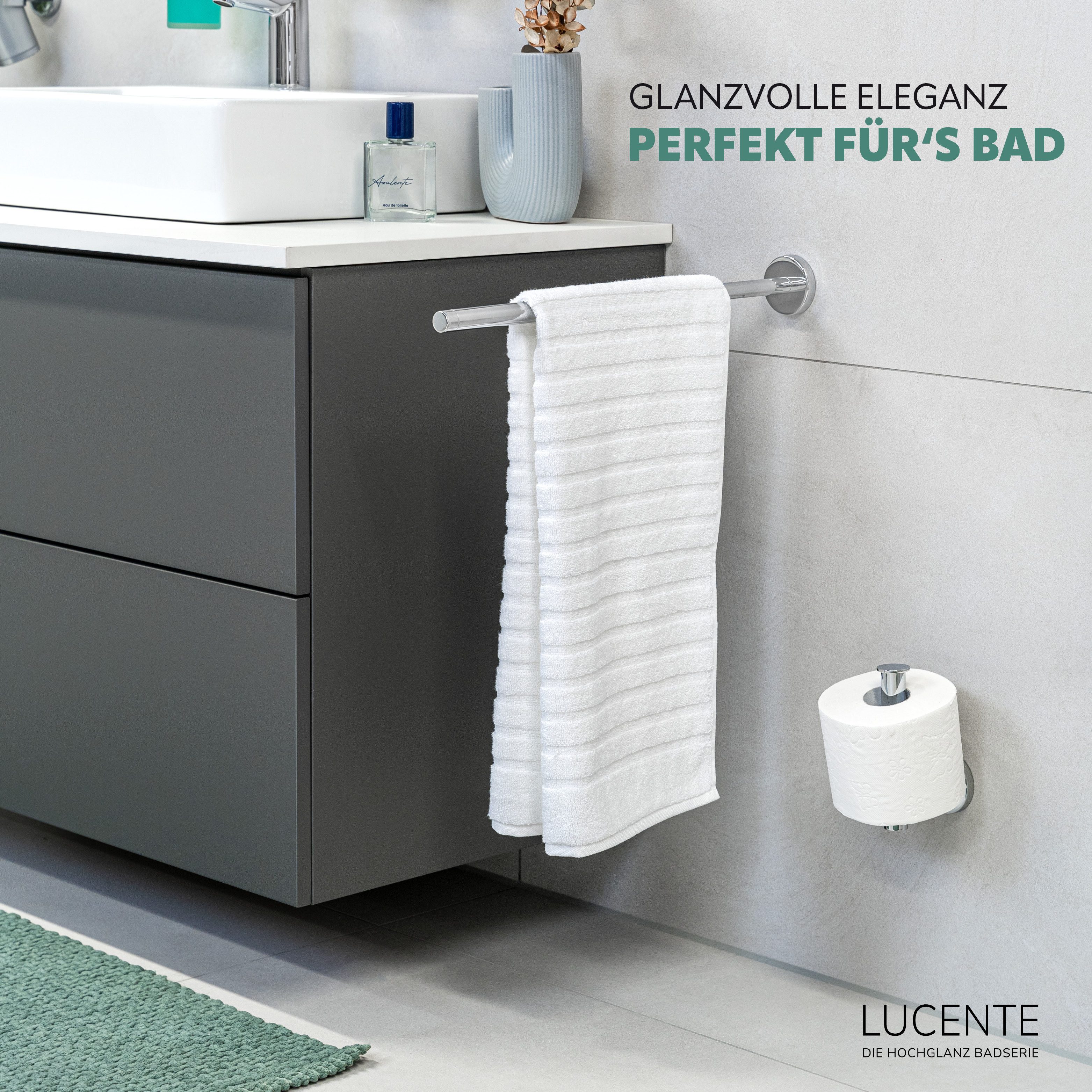 bremermann Teleskop-Handtuchhalter Bad-Serie LUCENTE - aus Edelstahl verchr günstig online kaufen