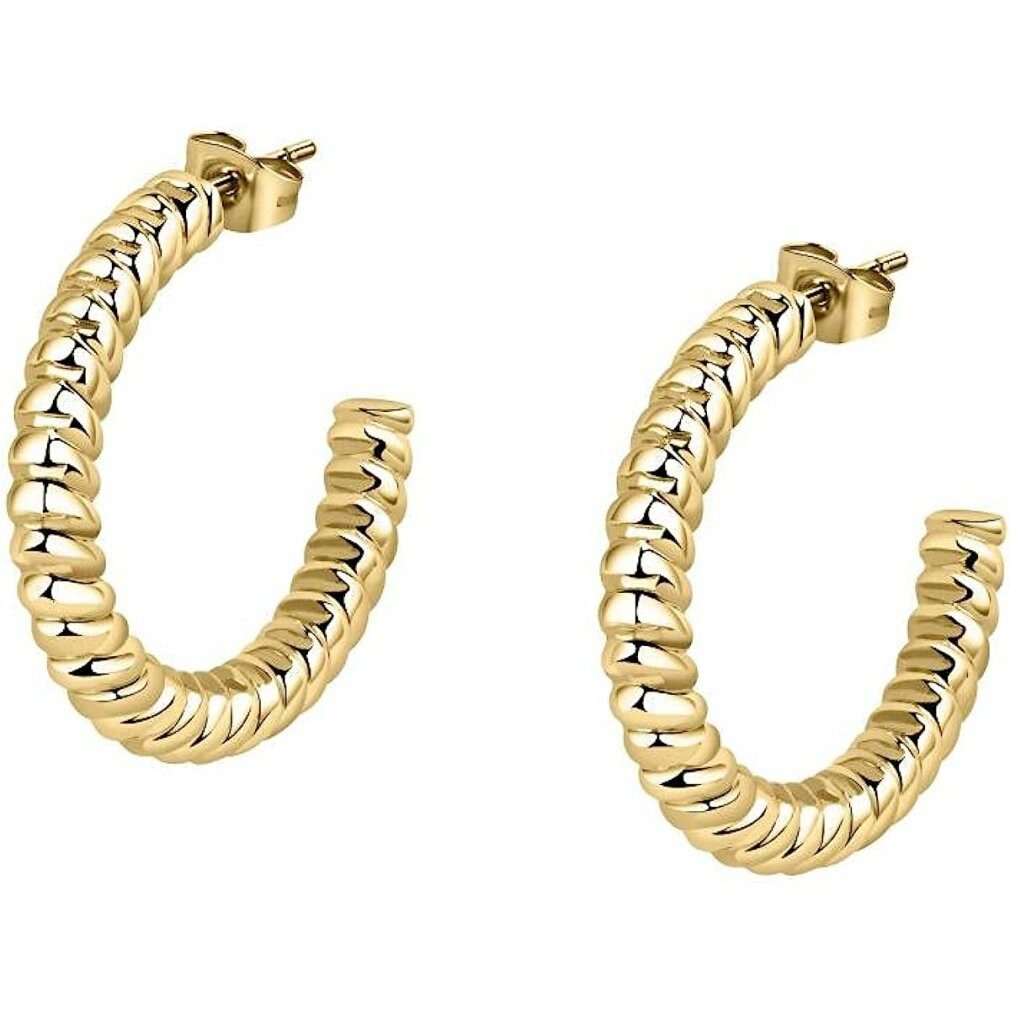 MORELLATO Paar Ohrstecker Elegant gold-plated earrings circles Creole SAUP02