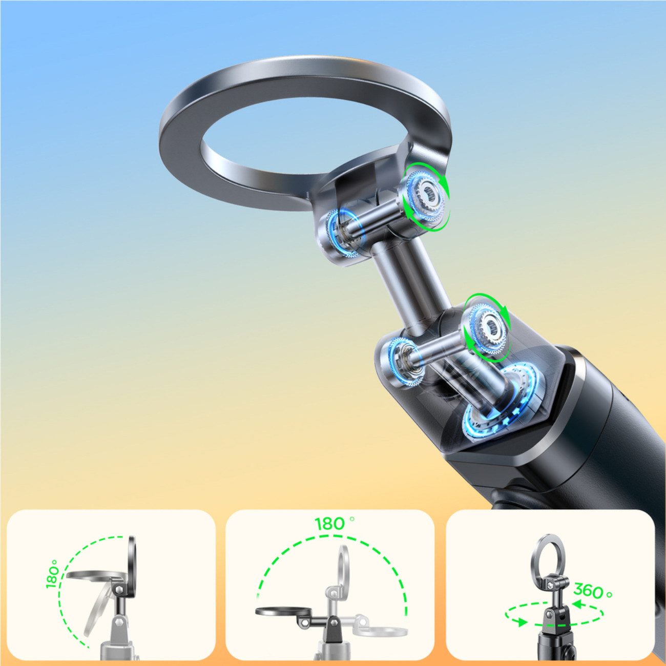 JOYROOM Selfie-Stick B-9270, 3-in-1 Selfie-Stick mit Bluetooth-Fernbedienung und Magnetbefestigung