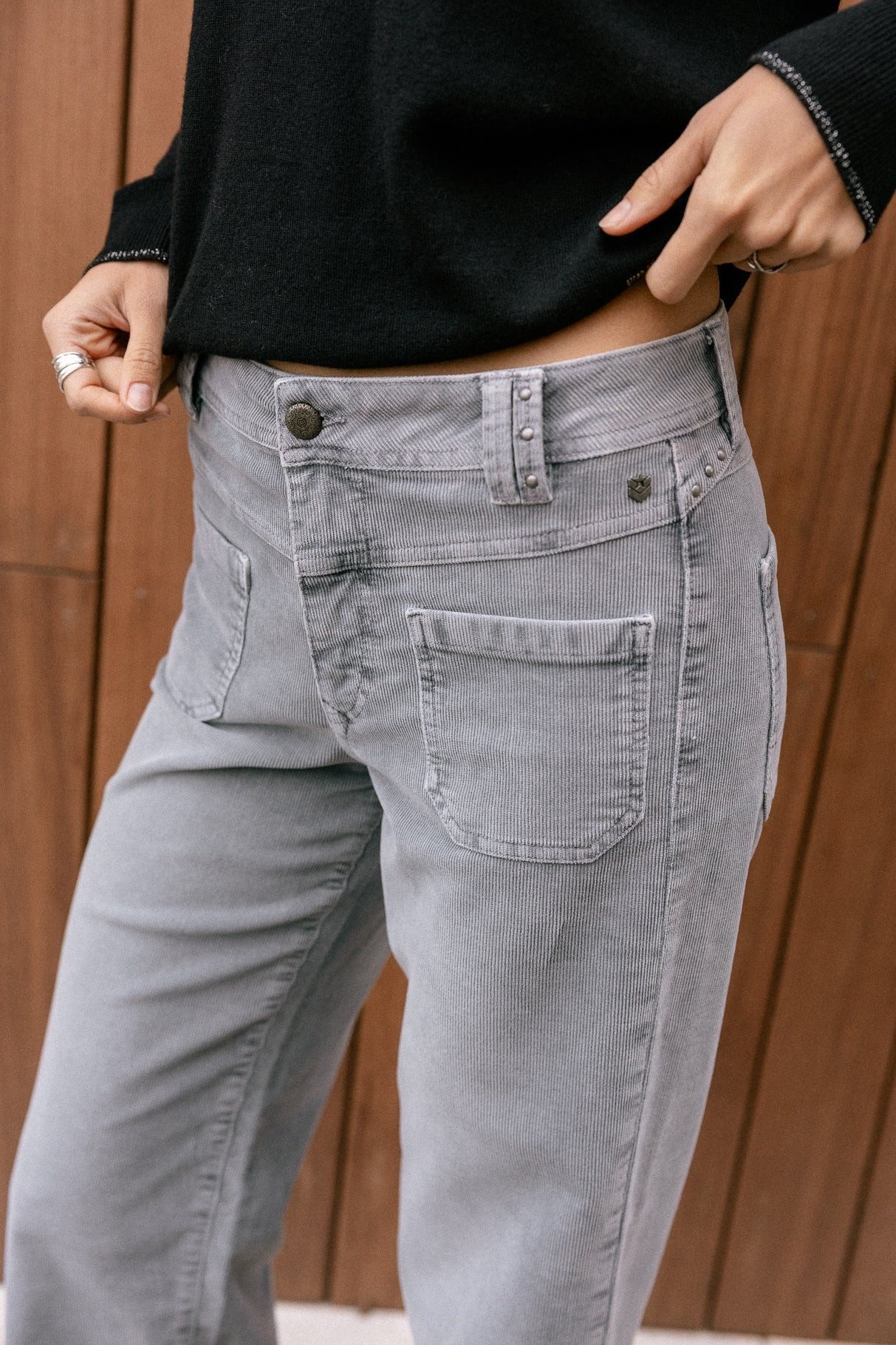 Freeman T. Porter Stretch-Jeans FREEMAN T. PORTER ALICE NEEDLECORD stormy weather 25217 CORD.F895 – Bild 5 von 5