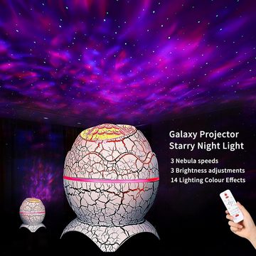 JOEAIS Projektionslampe LED Sternenhimmel Galaxy Projektor Kinder Baby Galaxy Nachtlicht, LED wechselbar, Projektor Licht Sternenhimmel Lampe für Kinder Party Dekoration