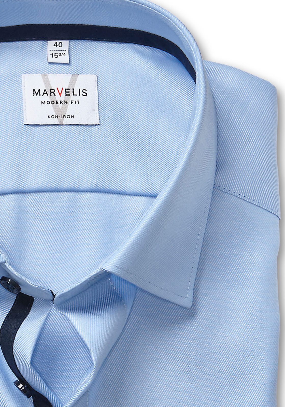 MARVELIS Langarmhemd Businesshemd, New-Kentkragen, modern fit günstig online kaufen