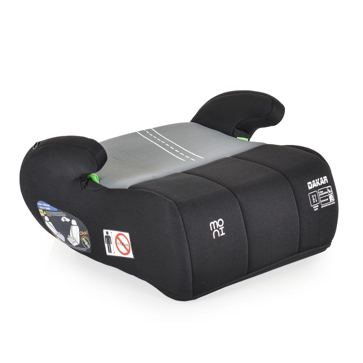 Moni Kindersitzerhöhung Sitzerhöhung Dakar i-Size, ab: 4, bis: 12, (125-150cm) Gruppe 3, Kuscheltier