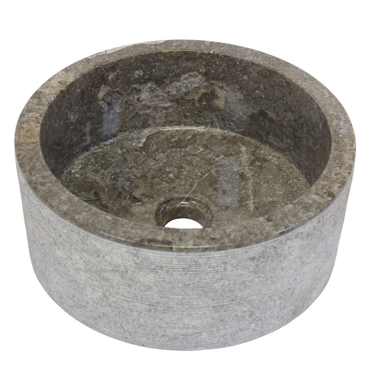 Casa Moro Waschtisch Marmor Waschbecken Felia Braun für Badezimmer Gäste-Bad Indonesisches, Handgemacht MW313515