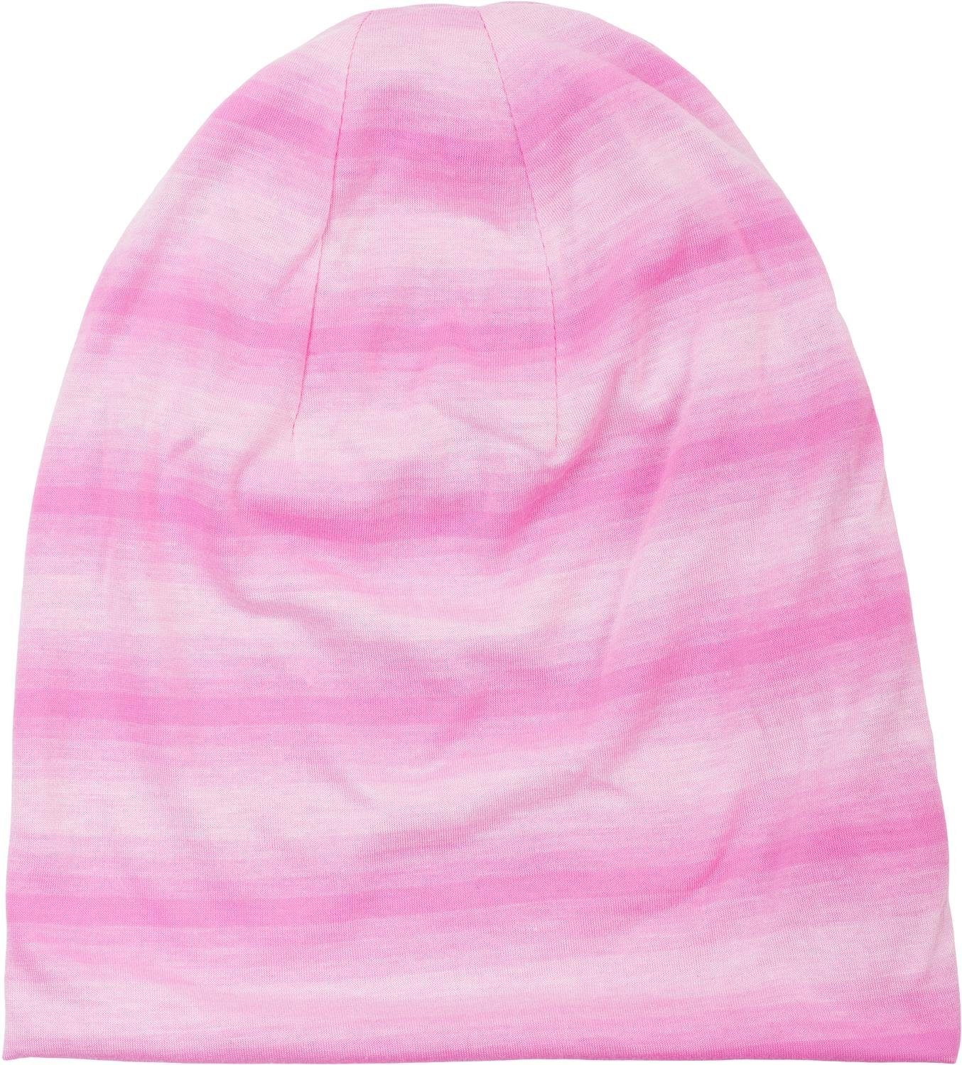 Beanie Beanie styleBREAKER Rosa Muster in mit Streifen Ton Farbverlauf (1-St) Mütze Ton