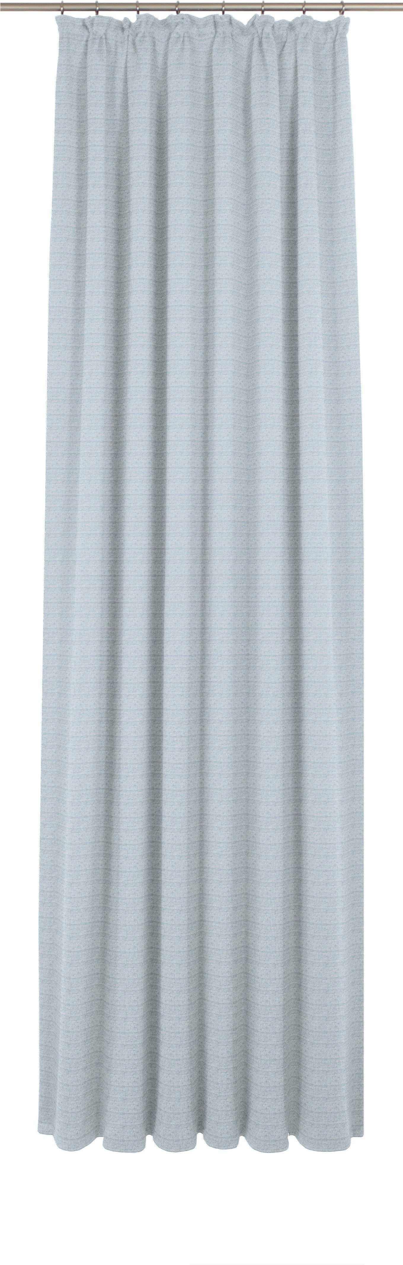 Vorhang Berwick, Wirth, Kräuselband (1 St), Jacquard blau blickdicht