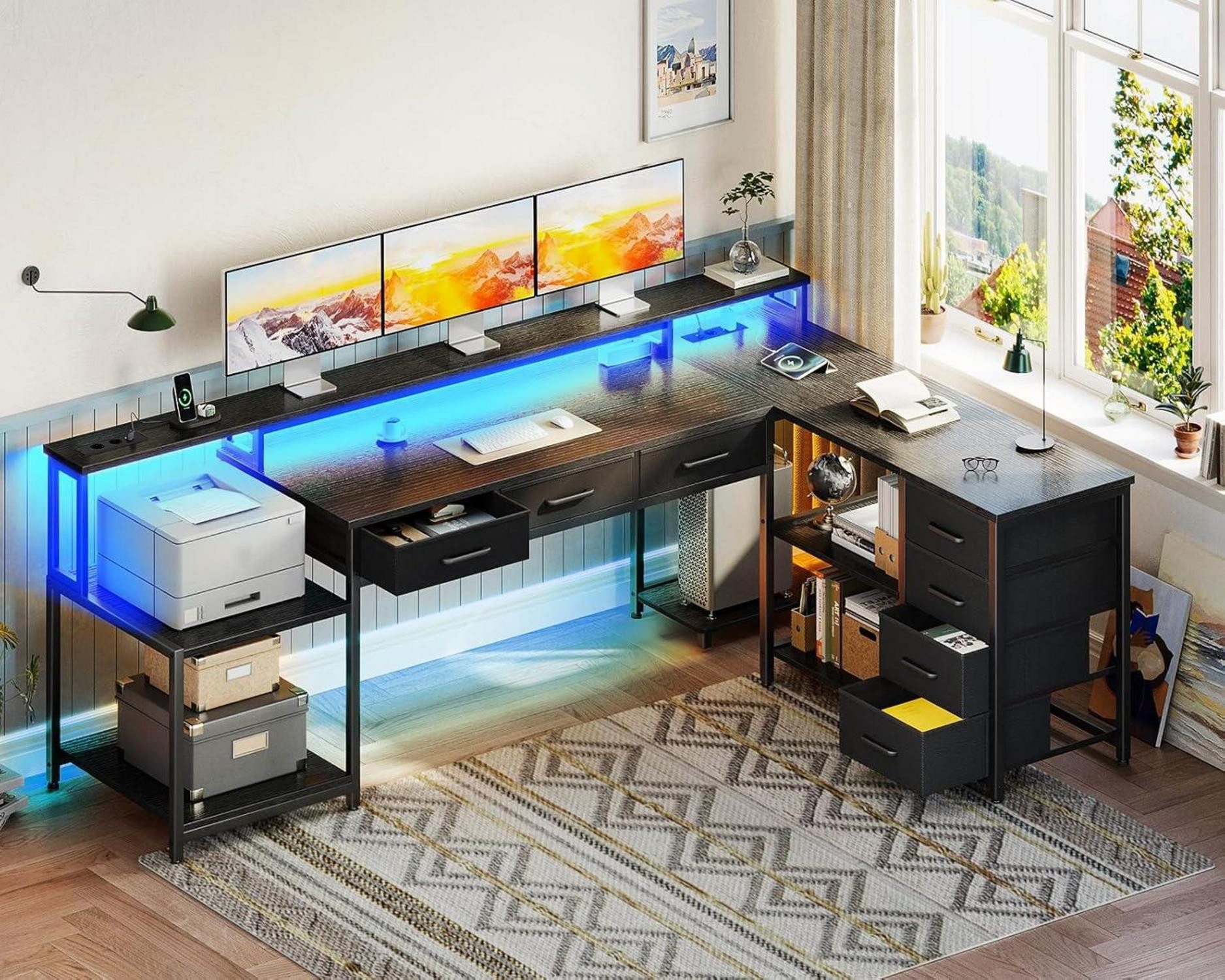 LuxusKollektion Gamingtisch Gaming Tisch mit Schubladen günstig online kaufen