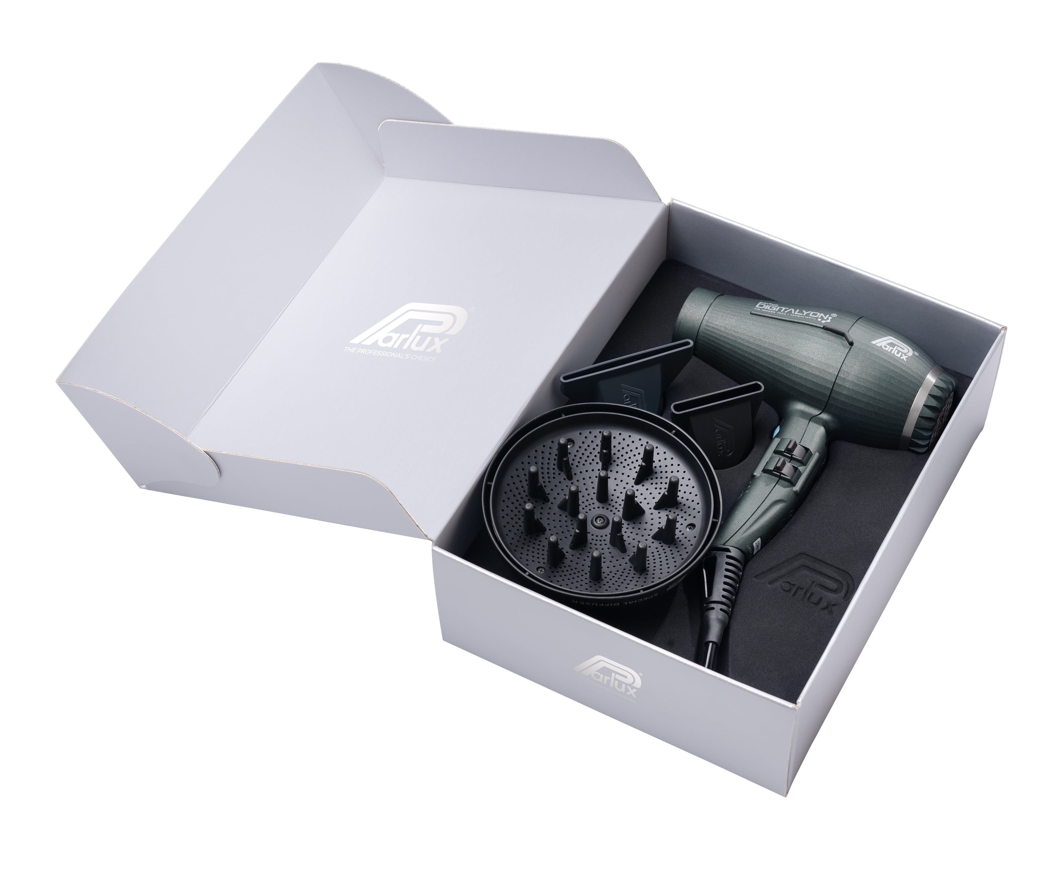 Parlux Ionic-Haartrockner Parlux Digitalyon mit Magic Sense grau