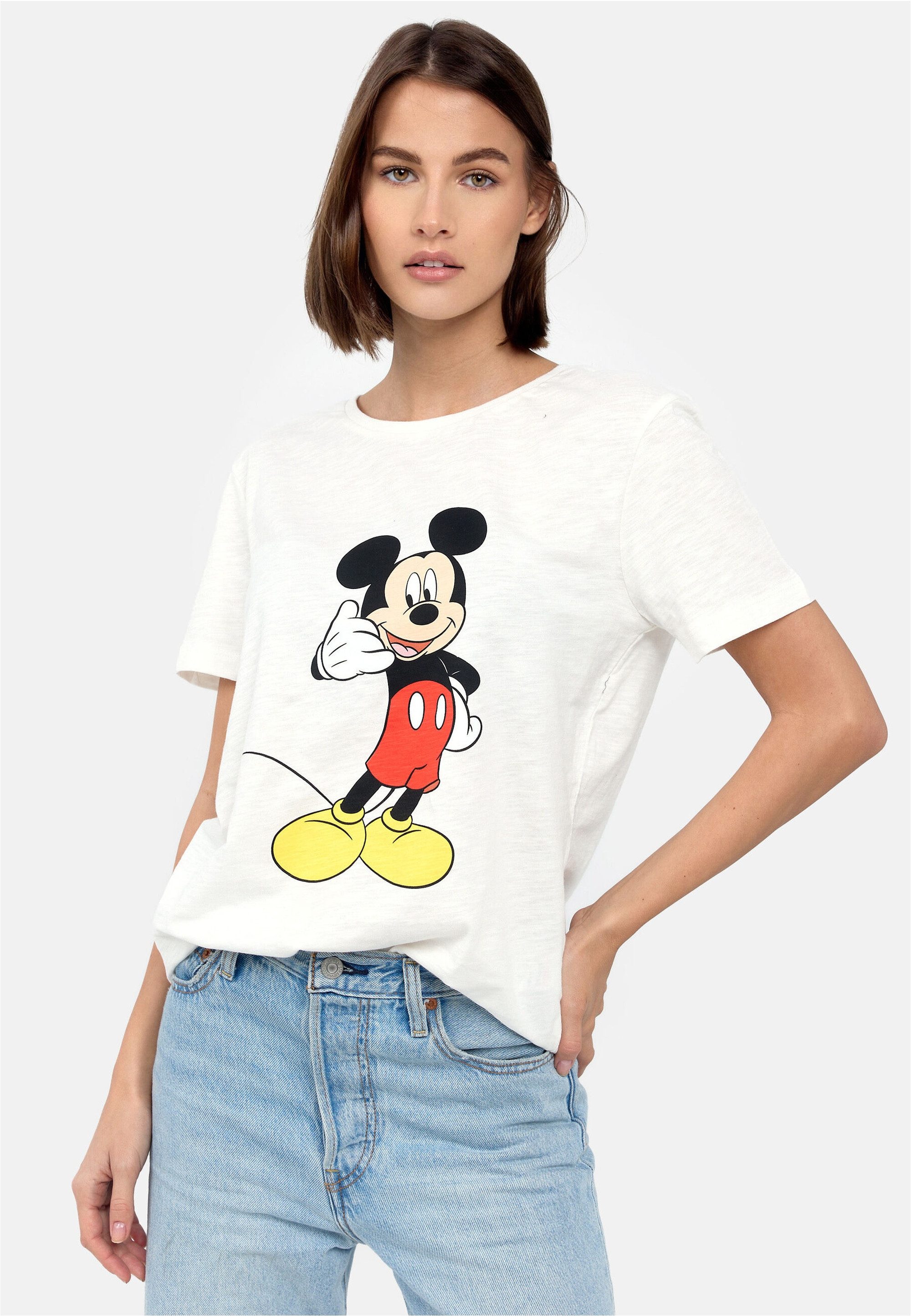 Recovered T-Shirt Mickey Mouse Phone (1-tlg) mit niedlichem Frontprint günstig online kaufen