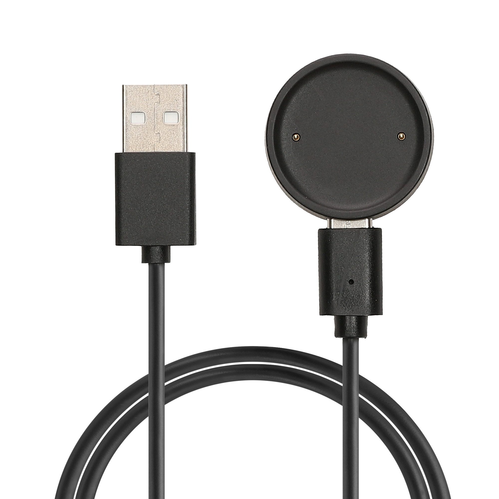 kwmobile Smartwatch-Hülle Smartwatch Ladekabel für Amazfit Bip 6 / Amazfit Active 2 (A2437), USB Ladekabel für Smartwatch Aufladekabel - Fitnesstracker Ersatzkabel