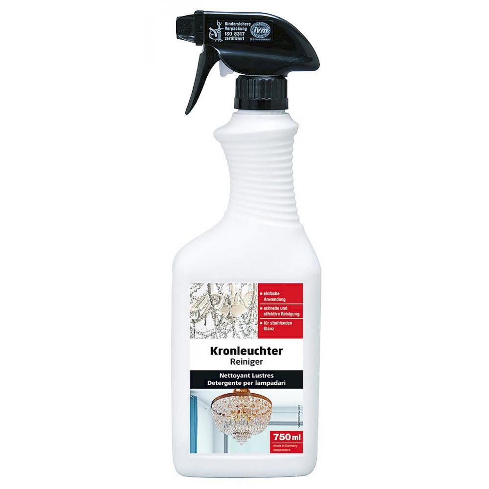 WEPOS CHEMIE GMBH Kronleuchter Reiniger 750 ml schonender Kronleuchterreiniger Glasreiniger (für Kronleuchter, Kristallobjekte, Spiegel und Glas)