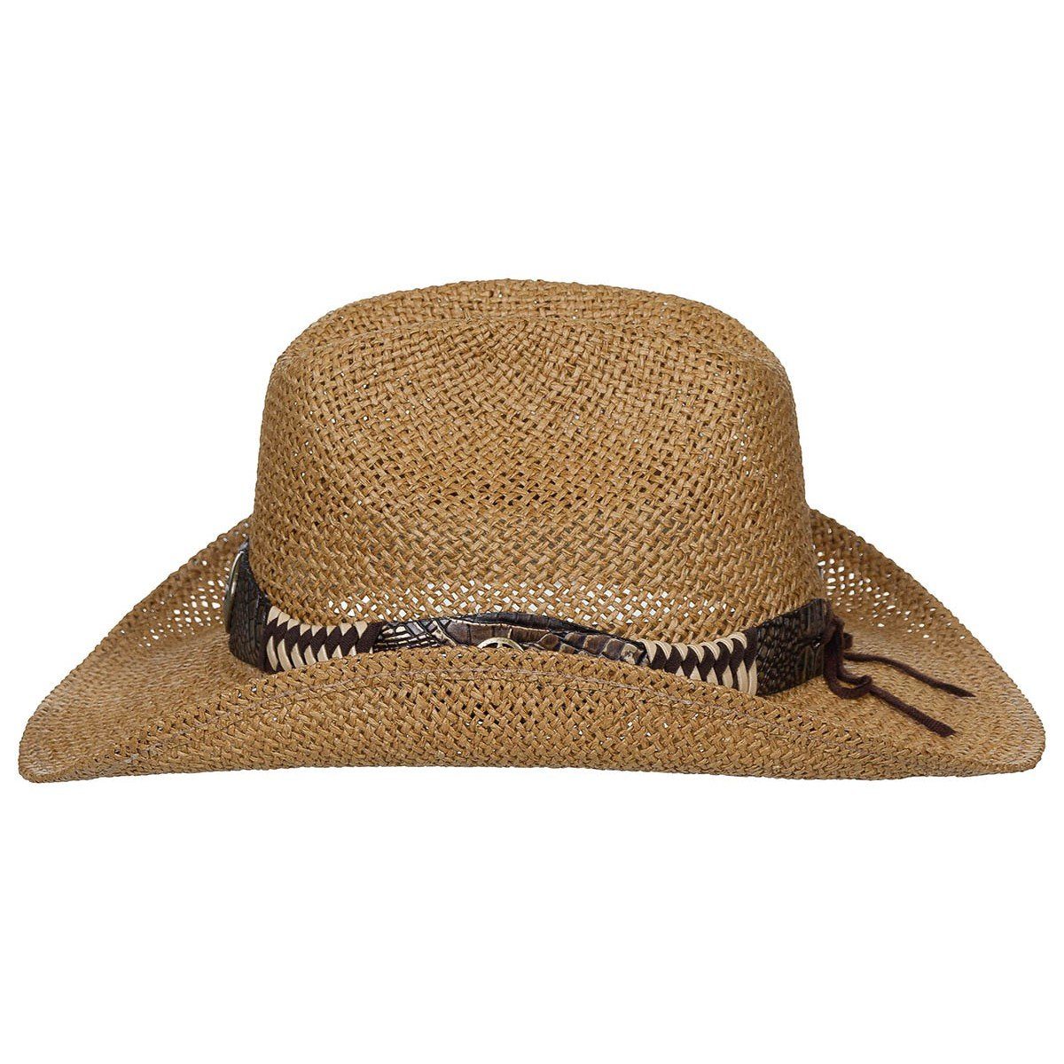 FoxOutdoor Strohhut Strohhut, "Georgia", mit Hutband, braun mit Western Sty günstig online kaufen