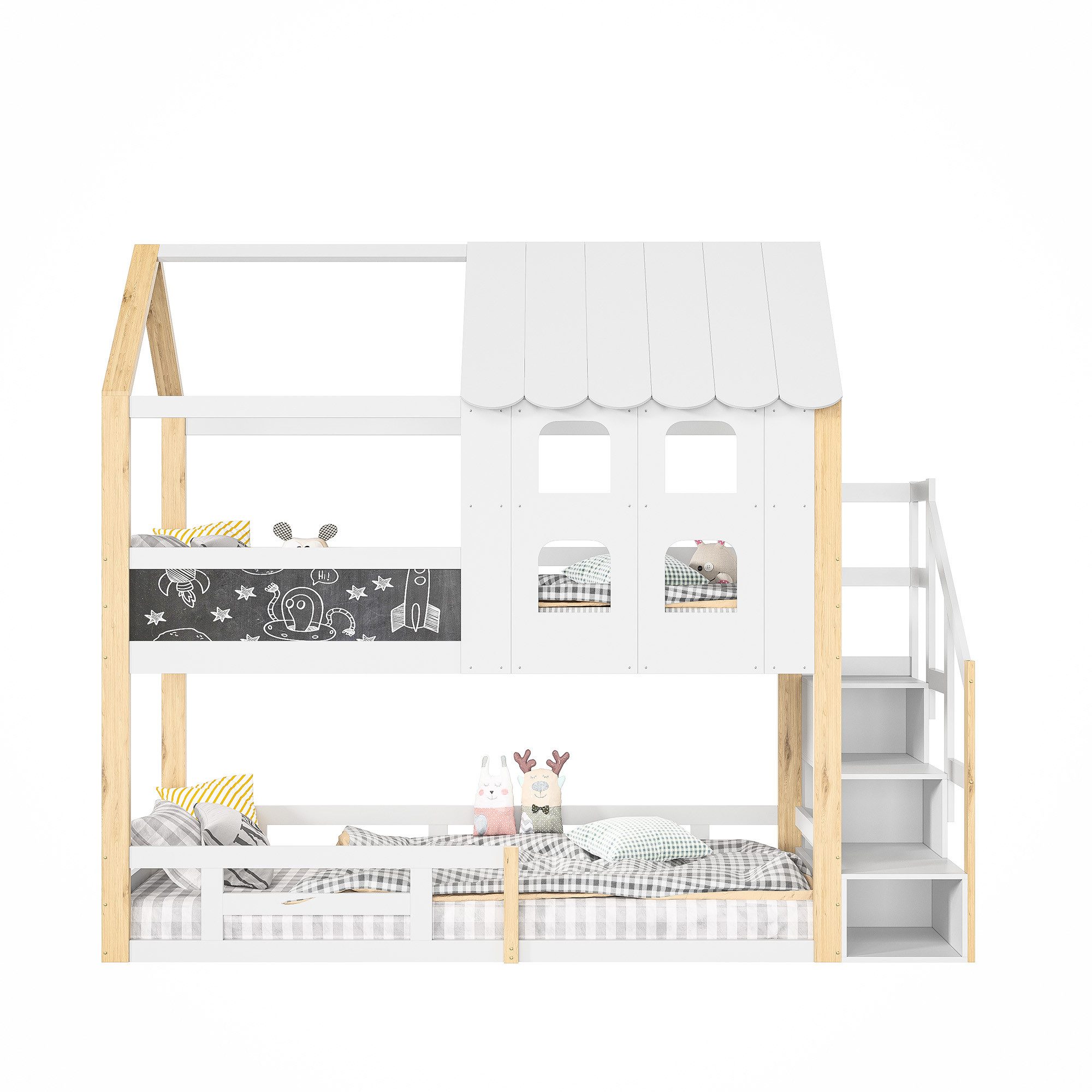 FUROKOY Kinderbett Kinderbett 90x200 cm, Bodenbett günstig online kaufen