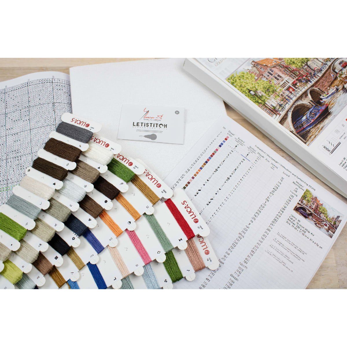 Luca-S Kreativset Luca-S Kreuzstich Set "Gold Collection Amsterdam", Zählmuster, (embroidery kit by Marussia)