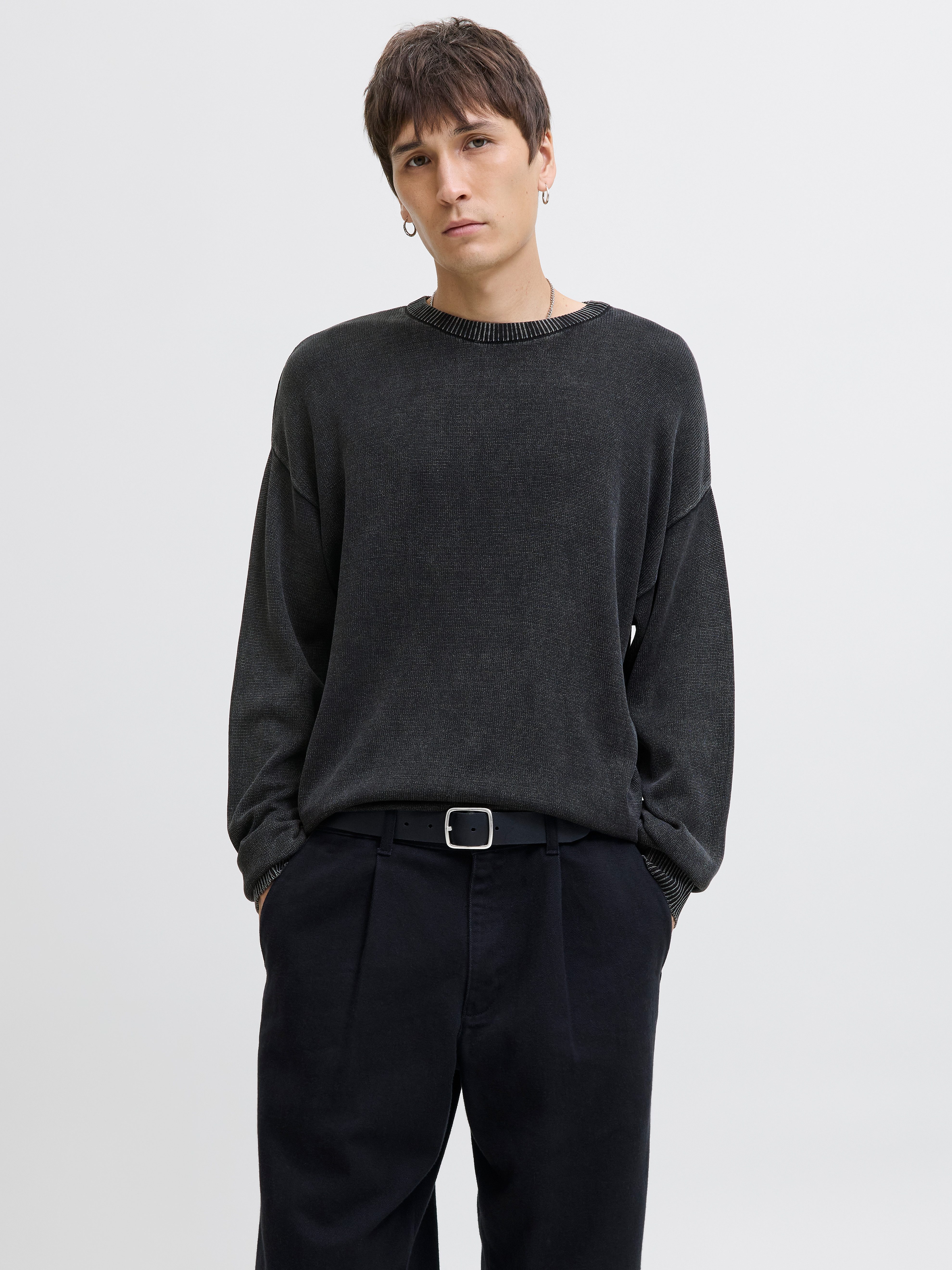 Jack & Jones Rundhalspullover JJECHARGE FADED günstig online kaufen